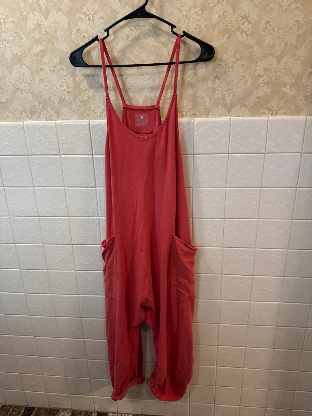 Free People | hotshot onesie coral melon color